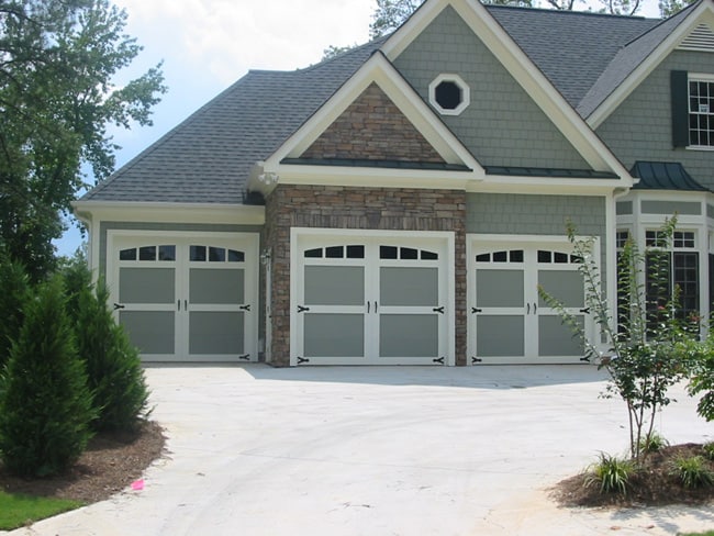 Carriage style garage doors